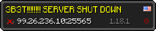 Userbar 320x64 in Minecraft-Stil für den Server 99.26.236.10:25565