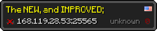 Userbar 320x64 in Minecraft-Stil für den Server 168.119.28.53:25565