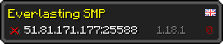 Userbar 320x64 in Minecraft-Stil für den Server 51.81.171.177:25588