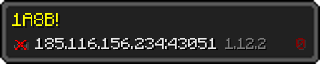 Userbar 320x64 in minecraft style for 185.116.156.234:43051