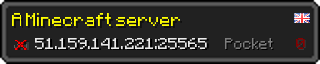 Userbar 320x64 in minecraft style for 51.159.141.221:25565