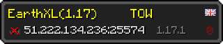 Userbar 320x64 in minecraft style for 51.222.134.236:25574