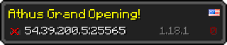 Userbar 320x64 in minecraft style for 54.39.200.5:25565