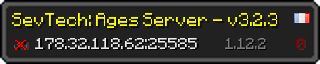 Userbar 320x64 in minecraft style for 178.32.118.62:25585