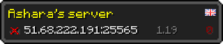 Userbar 320x64 in Minecraft-Stil für den Server 51.68.222.191:25565