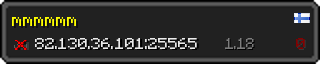 Userbar 320x64 in minecraft style for 82.130.36.101:25565