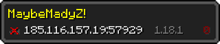 Юзербар 320x64 у стилі майнкрафт для сервера 185.116.157.19:57929