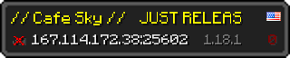 Userbar 320x64 in minecraft style for 167.114.172.38:25602