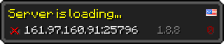 Userbar 320x64 in Minecraft-Stil für den Server 161.97.160.91:25796