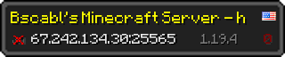 Userbar 320x64 in minecraft style for 67.242.134.30:25565