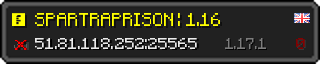 Userbar 320x64 in minecraft style for 51.81.118.252:25565