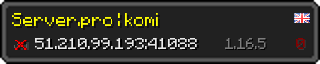 Userbar 320x64 in minecraft style for 51.210.99.193:41088