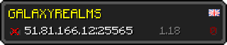 Userbar 320x64 in Minecraft-Stil für den Server 51.81.166.12:25565