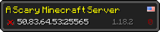 Userbar 320x64 in minecraft style for 50.83.64.53:25565