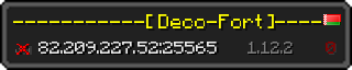 Userbar 320x64 in minecraft style for 82.209.227.52:25565