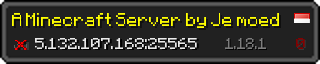 Userbar 320x64 in minecraft style for 5.132.107.168:25565