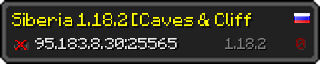Userbar 320x64 in minecraft style for 95.183.8.30:25565