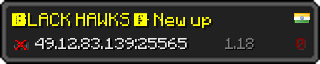 Userbar 320x64 in minecraft style for 49.12.83.139:25565