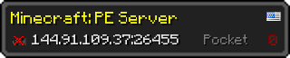 Userbar 320x64 in Minecraft-Stil für den Server 144.91.109.37:26455