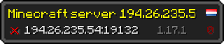 Userbar 320x64 in minecraft style for 194.26.235.54:19132