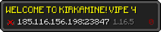 Userbar 320x64 in Minecraft-Stil für den Server 185.116.156.198:23847