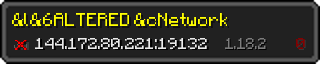 Userbar 320x64 in minecraft style for 144.172.80.221:19132