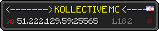 Userbar 320x64 in minecraft style for 51.222.129.59:25565