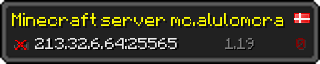 Userbar 320x64 in Minecraft-Stil für den Server 213.32.6.64:25565