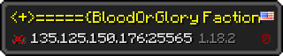 Userbar 320x64 in Minecraft-Stil für den Server 135.125.150.176:25565