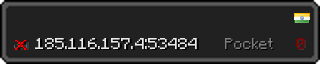 Userbar 320x64 in minecraft style for 185.116.157.4:53484