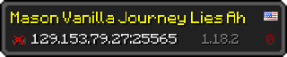 Userbar 320x64 in Minecraft-Stil für den Server 129.153.79.27:25565