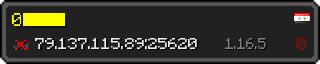 Userbar 320x64 in Minecraft-Stil für den Server 79.137.115.89:25620