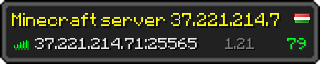 Userbar 320x64 in minecraft style for 37.221.214.71:25565