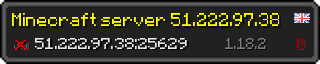 Userbar 320x64 in minecraft style for 51.222.97.38:25629