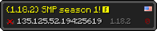 Userbar 320x64 in Minecraft-Stil für den Server 135.125.52.194:25619