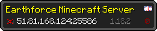 Userbar 320x64 in minecraft style for 51.81.168.124:25586