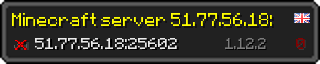 Юзербар 320x64 у стилі майнкрафт для сервера 51.77.56.18:25602