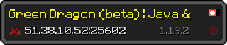 Userbar 320x64 in Minecraft-Stil für den Server 51.38.10.52:25602