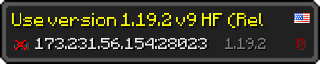 Userbar 320x64 in minecraft style for 173.231.56.154:28023