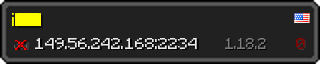 Юзербар 320x64 у стилі майнкрафт для сервера 149.56.242.168:2234