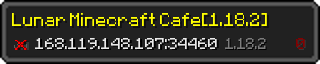 Userbar 320x64 in minecraft style for 168.119.148.107:34460