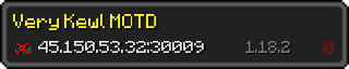 Userbar 320x64 in minecraft style for 45.150.53.32:30009