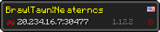 Userbar 320x64 in Minecraft-Stil für den Server 20.234.16.7:30477