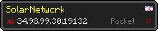 Userbar 320x64 in Minecraft-Stil für den Server 34.98.99.30:19132