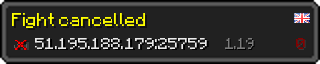 Userbar 320x64 in Minecraft-Stil für den Server 51.195.188.179:25759