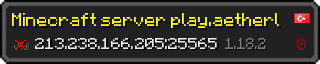 Userbar 320x64 in Minecraft-Stil für den Server 213.238.166.205:25565