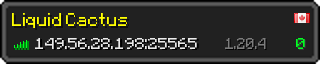 Userbar 320x64 in minecraft style for 149.56.28.198:25565