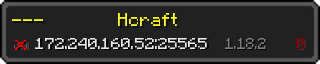 Userbar 320x64 in minecraft style for 172.240.160.52:25565