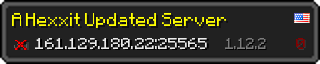 Userbar 320x64 in Minecraft-Stil für den Server 161.129.180.22:25565