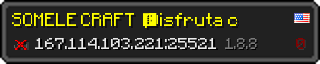 Userbar 320x64 in minecraft style for 167.114.103.221:25521